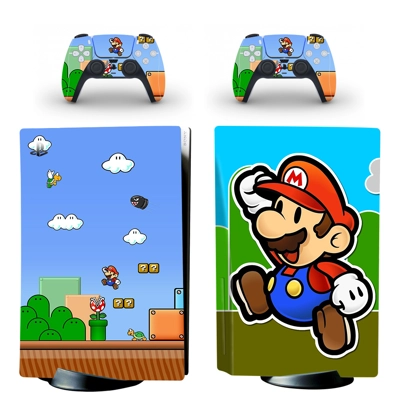 Super Mario decal skin for PS5 Disc Edition Console and tw.. Super Mario decal skin for PS5 Disc Edition Console and tw..