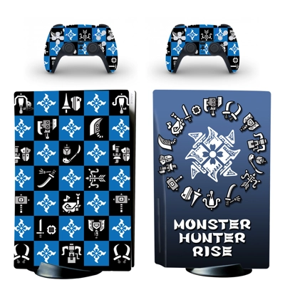 Monster Hunter Rise decal skin for PS5 Disc Edition Consol.. Monster Hunter Rise decal skin for PS5 Disc Edition Consol..
