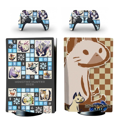 Monster Hunter Rise decal skin for PS5 Disc Edition Consol.. Monster Hunter Rise decal skin for PS5 Disc Edition Consol..