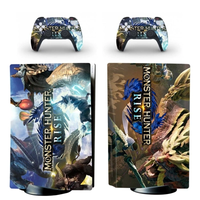 Monster Hunter Rise decal skin for PS5 Disc Edition Consol.. Monster Hunter Rise decal skin for PS5 Disc Edition Consol..