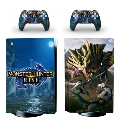 Monster Hunter Rise decal skin for PS5 Disc Edition Consol.. Monster Hunter Rise decal skin for PS5 Disc Edition Consol..