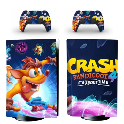 Crash Bandicoot decal skin for PS5 Disc Edition Console an.. Crash Bandicoot decal skin for PS5 Disc Edition Console an..