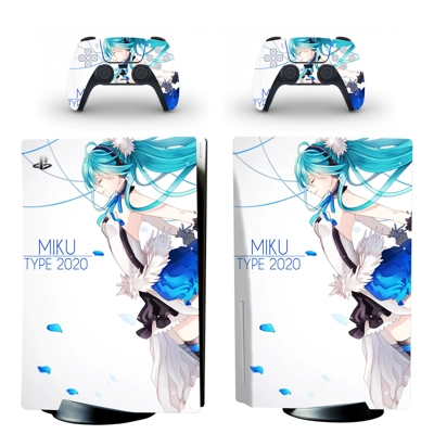 Hatsune Miku decal skin for PS5 Disc Edition Console and t.. Hatsune Miku decal skin for PS5 Disc Edition Console and t..