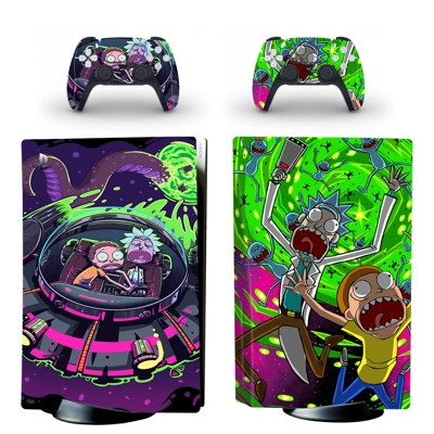 Rick And Morty decal skin for PS5 Disc Edition Console and.. Rick And Morty decal skin for PS5 Disc Edition Console and..