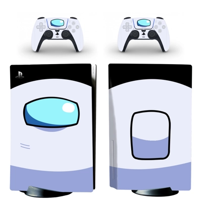 Among Us decal skin for PS5 Disc Edition Console and two Controllers