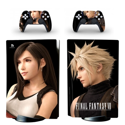 Final Fantasy 7 decal skin for PS5 Disc Edition Console an.. Final Fantasy 7 decal skin for PS5 Disc Edition Console an..