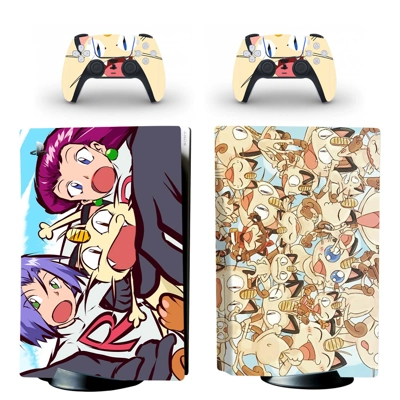 Pokemon Anime decal skin for PS5 Disc Edition Console and .. Pokemon Anime decal skin for PS5 Disc Edition Console and ..