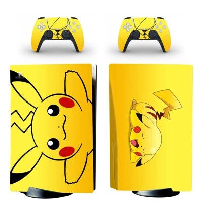 Pokemon Pikachu decal skin for PS5 Disc Edition Console an.. Pokemon Pikachu decal skin for PS5 Disc Edition Console an..
