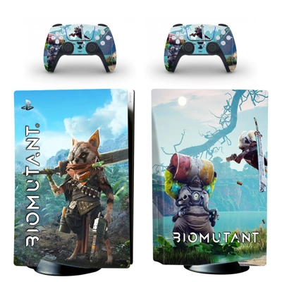 Biomutant decal skin for PS5 Disc Edition Console and two Controllers