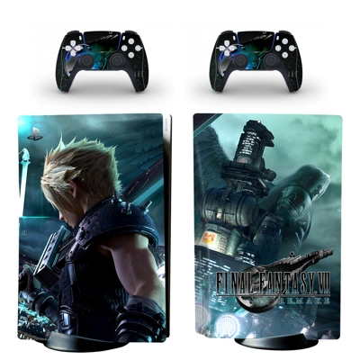 Final Fantasy 7 decal skin for PS5 Disc Edition Console an.. Final Fantasy 7 decal skin for PS5 Disc Edition Console an..