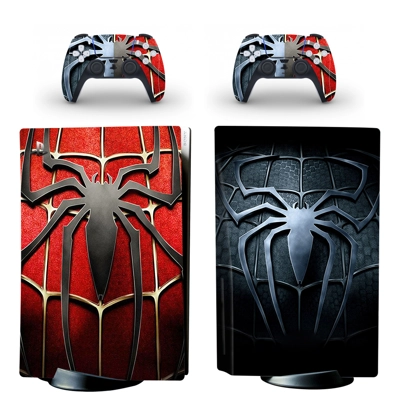 Movie Spiderman decal skin for PS5 Disc Edition Console and two Controllers