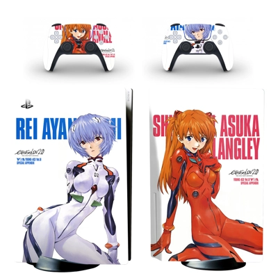 Neon Genesis Evangelion decal skin for PS5 Disc Edition Co.. Neon Genesis Evangelion decal skin for PS5 Disc Edition Co..