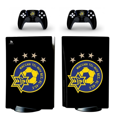 Maccabi Tel Aviv FT decal skin for PS5 Disc Edition Consol.. Maccabi Tel Aviv FT decal skin for PS5 Disc Edition Consol..