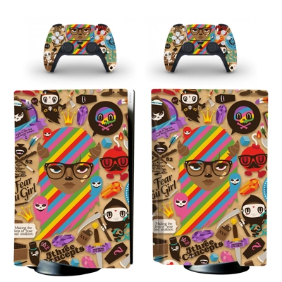 Woman decal skin for PS5 Disc Edition Console and two Cont.. Woman decal skin for PS5 Disc Edition Console and two Cont..