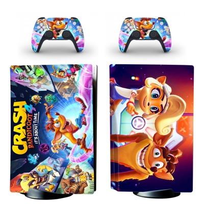 Crash Bandicoot decal skin for PS5 Disc Edition Console an.. Crash Bandicoot decal skin for PS5 Disc Edition Console an..