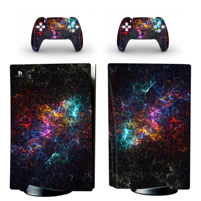 Starry Sky decal skin for PS5 Disc Edition Console and two.. Starry Sky decal skin for PS5 Disc Edition Console and two..