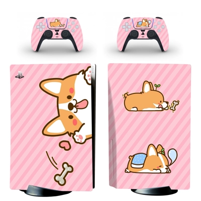 Dog decal skin for PS5 Disc Edition Console and two Contro.. Dog decal skin for PS5 Disc Edition Console and two Contro..