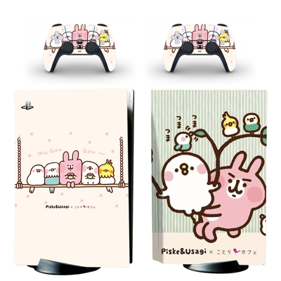 Cartoon Rabbit Chicken decal skin for PS5 Disc Edition Con.. Cartoon Rabbit Chicken decal skin for PS5 Disc Edition Con..