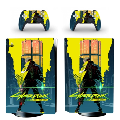 Cyberpunk 2077 decal skin for PS5 Disc Edition Console and.. Cyberpunk 2077 decal skin for PS5 Disc Edition Console and..