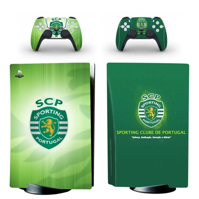 Sporting CP decal skin for PS5 Disc Edition Console and two Controllers