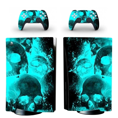 Skull Texture decal skin for PS5 Disc Edition Console and .. Skull Texture decal skin for PS5 Disc Edition Console and ..