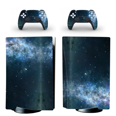 Starry Sky decal skin for PS5 Disc Edition Console and two Controllers