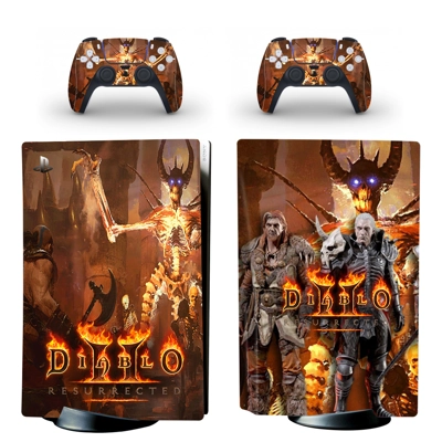 Diablo 2 Remastered decal skin for PS5 Disc Edition Consol.. Diablo 2 Remastered decal skin for PS5 Disc Edition Consol..