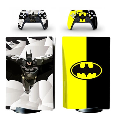 Batman decal skin for PS5 Disc Edition Console and two Con.. Batman decal skin for PS5 Disc Edition Console and two Con..