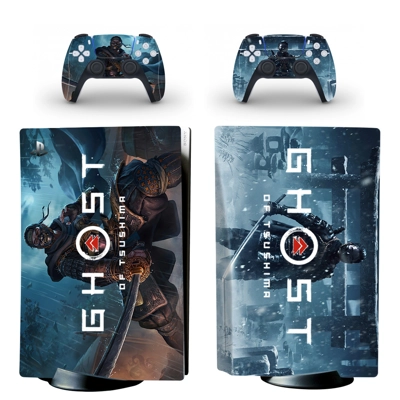 Ghost of Tsushima decal skin for PS5 Disc Edition Console .. Ghost of Tsushima decal skin for PS5 Disc Edition Console ..