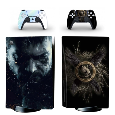 Resident Evil decal skin for PS5 Disc Edition Console and two Controllers