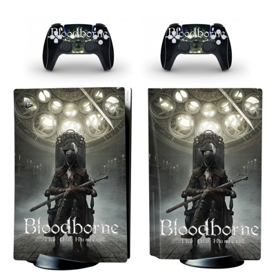 Bloodborne decal skin for PS5 Disc Edition Console and two.. Bloodborne decal skin for PS5 Disc Edition Console and two..