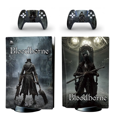 Bloodborne decal skin for PS5 Disc Edition Console and two.. Bloodborne decal skin for PS5 Disc Edition Console and two..