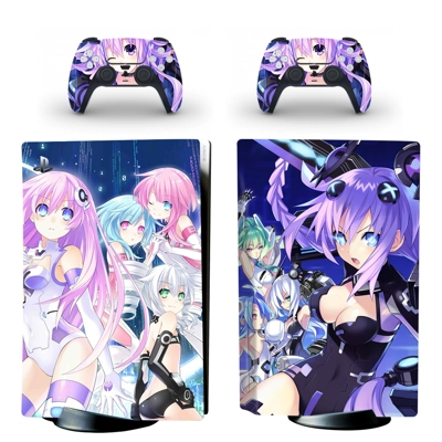 Anime Neptunia decal skin for PS5 Disc Edition Console and.. Anime Neptunia decal skin for PS5 Disc Edition Console and..