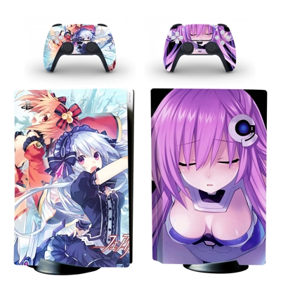 Anime Neptunia decal skin for PS5 Disc Edition Console and.. Anime Neptunia decal skin for PS5 Disc Edition Console and..