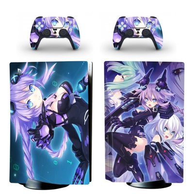 Anime Neptunia decal skin for PS5 Disc Edition Console and.. Anime Neptunia decal skin for PS5 Disc Edition Console and..
