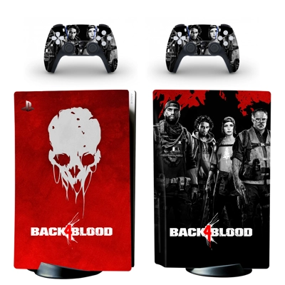 Back Blood 4 decal skin for PS5 Disc Edition Console and t.. Back Blood 4 decal skin for PS5 Disc Edition Console and t..