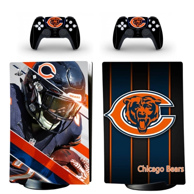 Chicago Bears decal skin for PS5 Disc Edition Console and .. Chicago Bears decal skin for PS5 Disc Edition Console and ..