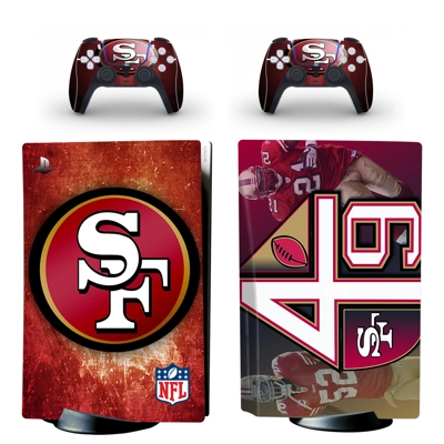 San Francisco 49ers decal skin for PS5 Disc Edition Consol.. San Francisco 49ers decal skin for PS5 Disc Edition Consol..