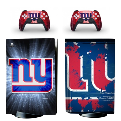 New York Giants decal skin for PS5 Disc Edition Console an.. New York Giants decal skin for PS5 Disc Edition Console an..