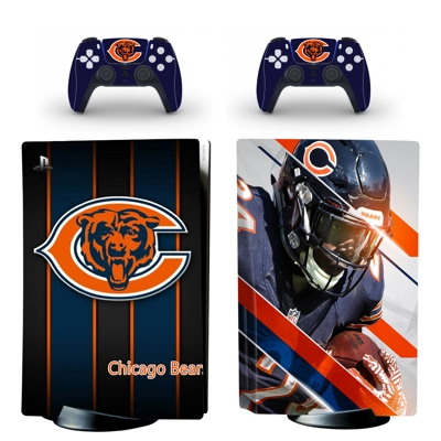 Chicago Bears decal skin for PS5 Disc Edition Console and .. Chicago Bears decal skin for PS5 Disc Edition Console and ..