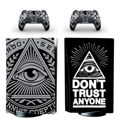 Eye of Providence decal skin for PS5 Disc Edition Console .. Eye of Providence decal skin for PS5 Disc Edition Console ..