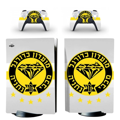 Maccabi Netanya FC decal skin for PS5 Disc Edition Console.. Maccabi Netanya FC decal skin for PS5 Disc Edition Console..