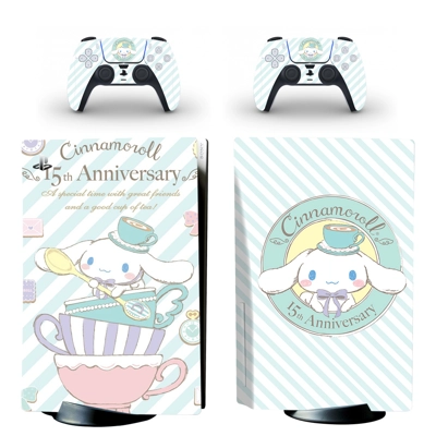 Big-Eared Dog decal skin for PS5 Disc Edition Console and two Controllers