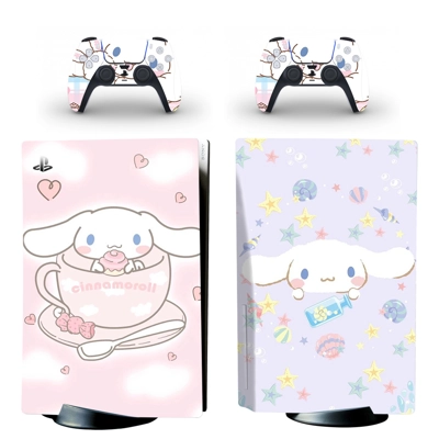 Big-Eared Dog decal skin for PS5 Disc Edition Console and two Controllers