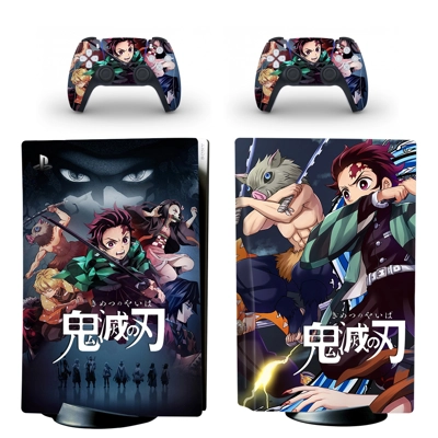 Kimetsu No Yaiba decal skin for PS5 Disc Edition Console a.. Kimetsu No Yaiba decal skin for PS5 Disc Edition Console a..