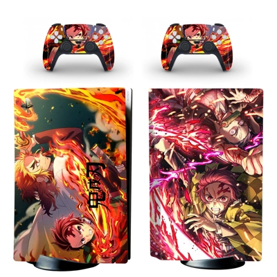 Kimetsu No Yaiba decal skin for PS5 Disc Edition Console a.. Kimetsu No Yaiba decal skin for PS5 Disc Edition Console a..