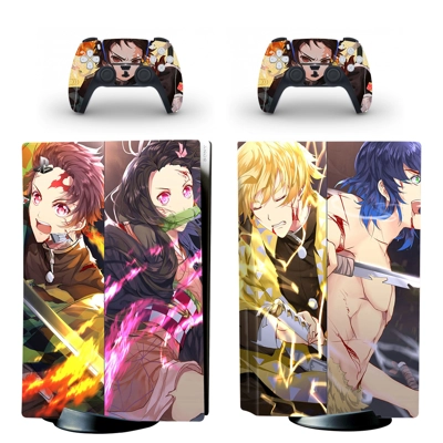 Kimetsu No Yaiba decal skin for PS5 Disc Edition Console a.. Kimetsu No Yaiba decal skin for PS5 Disc Edition Console a..