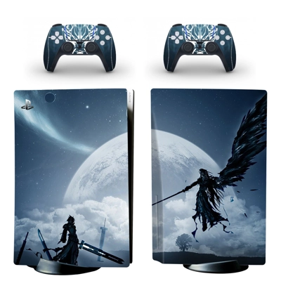 Final Fantasy decal skin for PS5 Disc Edition Console and .. Final Fantasy decal skin for PS5 Disc Edition Console and ..