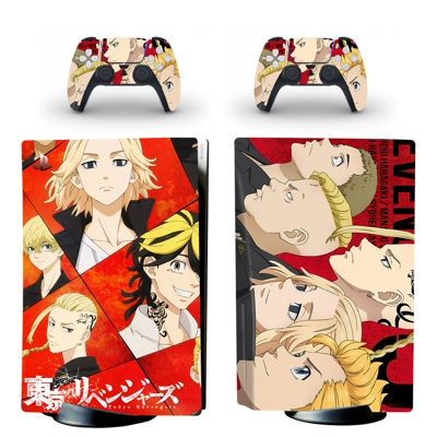 Tokyo Avengers decal skin for PS5 Disc Edition Console and.. Tokyo Avengers decal skin for PS5 Disc Edition Console and..