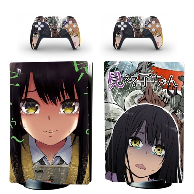 Visible Girl decal skin for PS5 Disc Edition Console and two Controllers